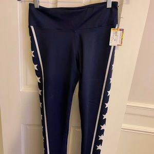 Corey Paige navy and white star leggings